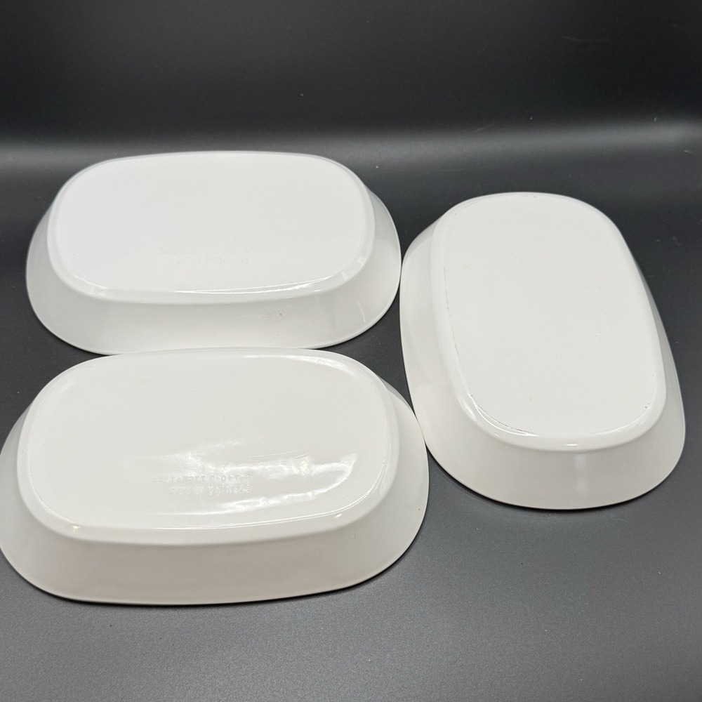 3 Vintage Corning Ware  P-140-B Baking/Snack Dishes 7" x 5" - Picture 4 of 8